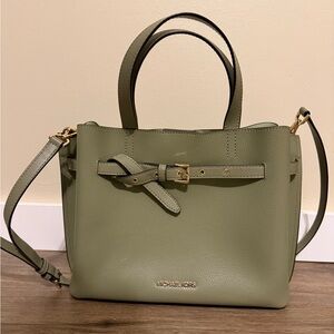 Michael Kors Sage Green Leather Satchel